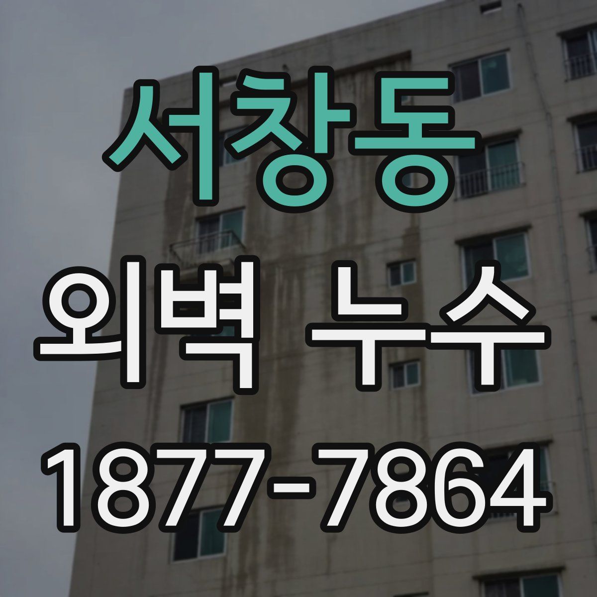서창동 외벽 누수
