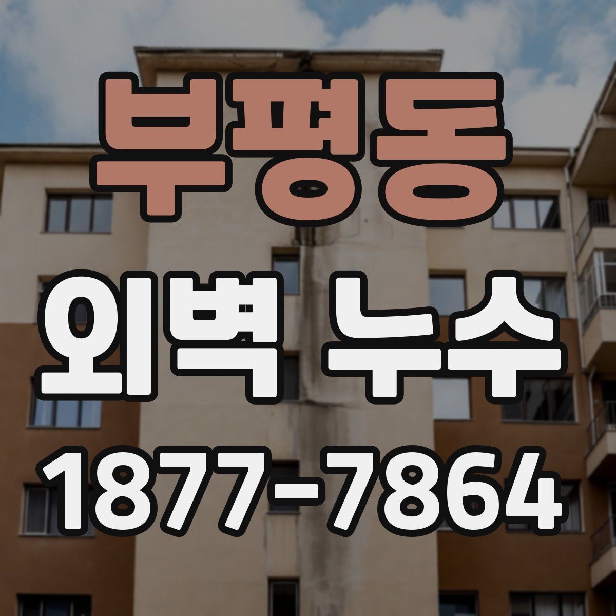 부평동 외벽 누수