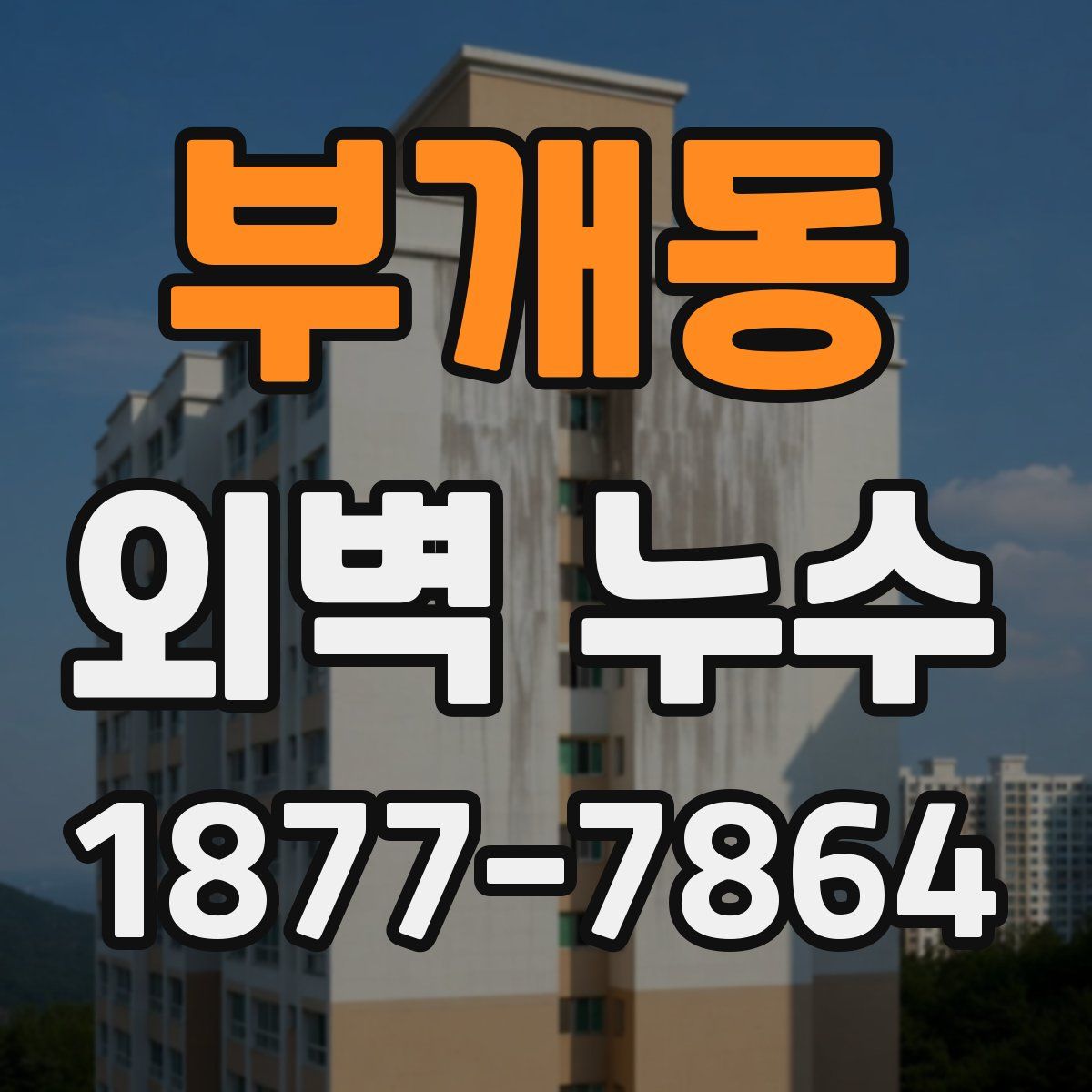 부개동 외벽 누수