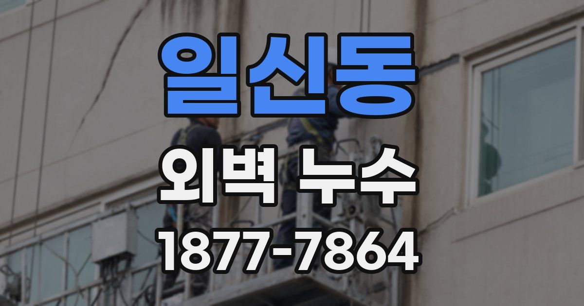일신동 외벽 누수