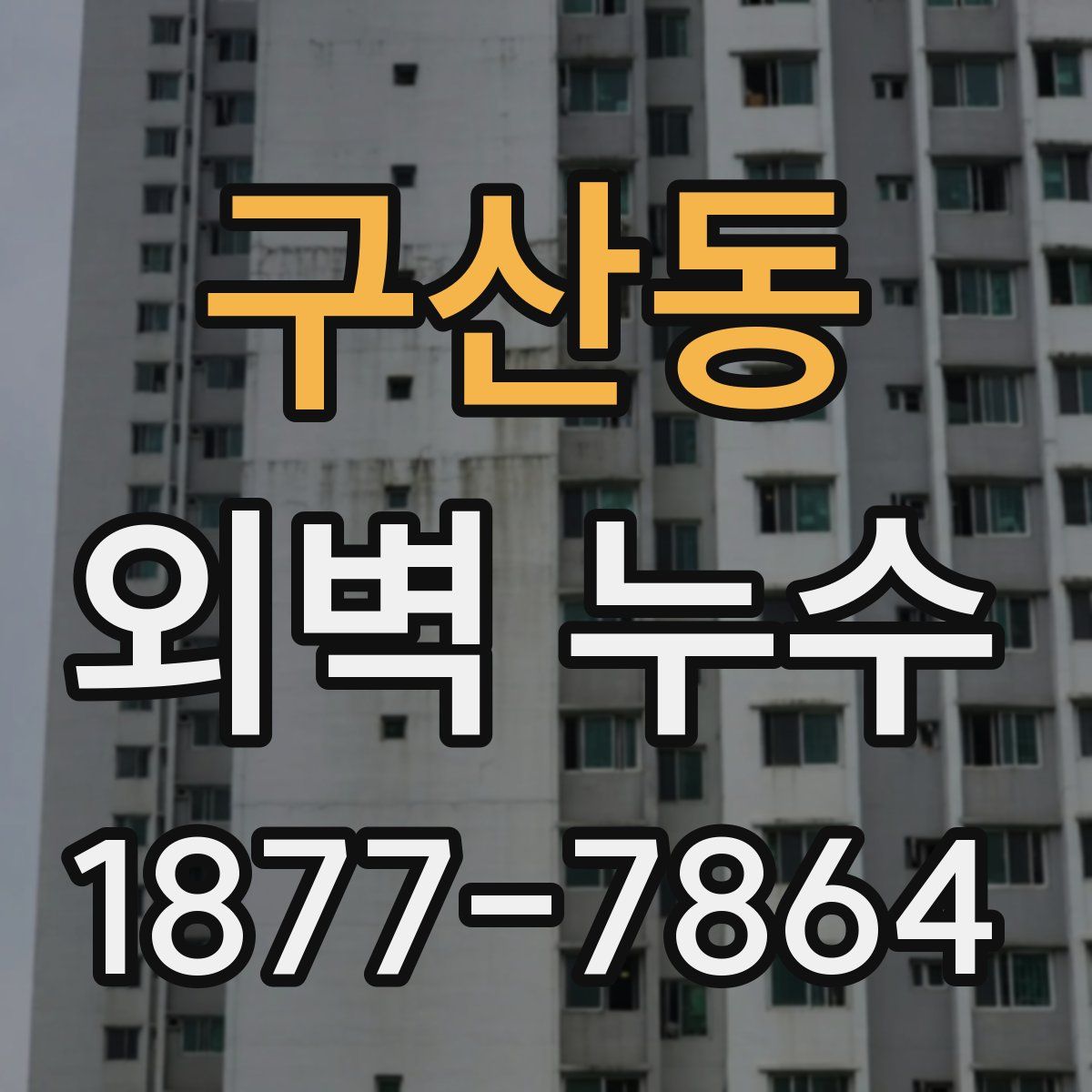 구산동 외벽 누수