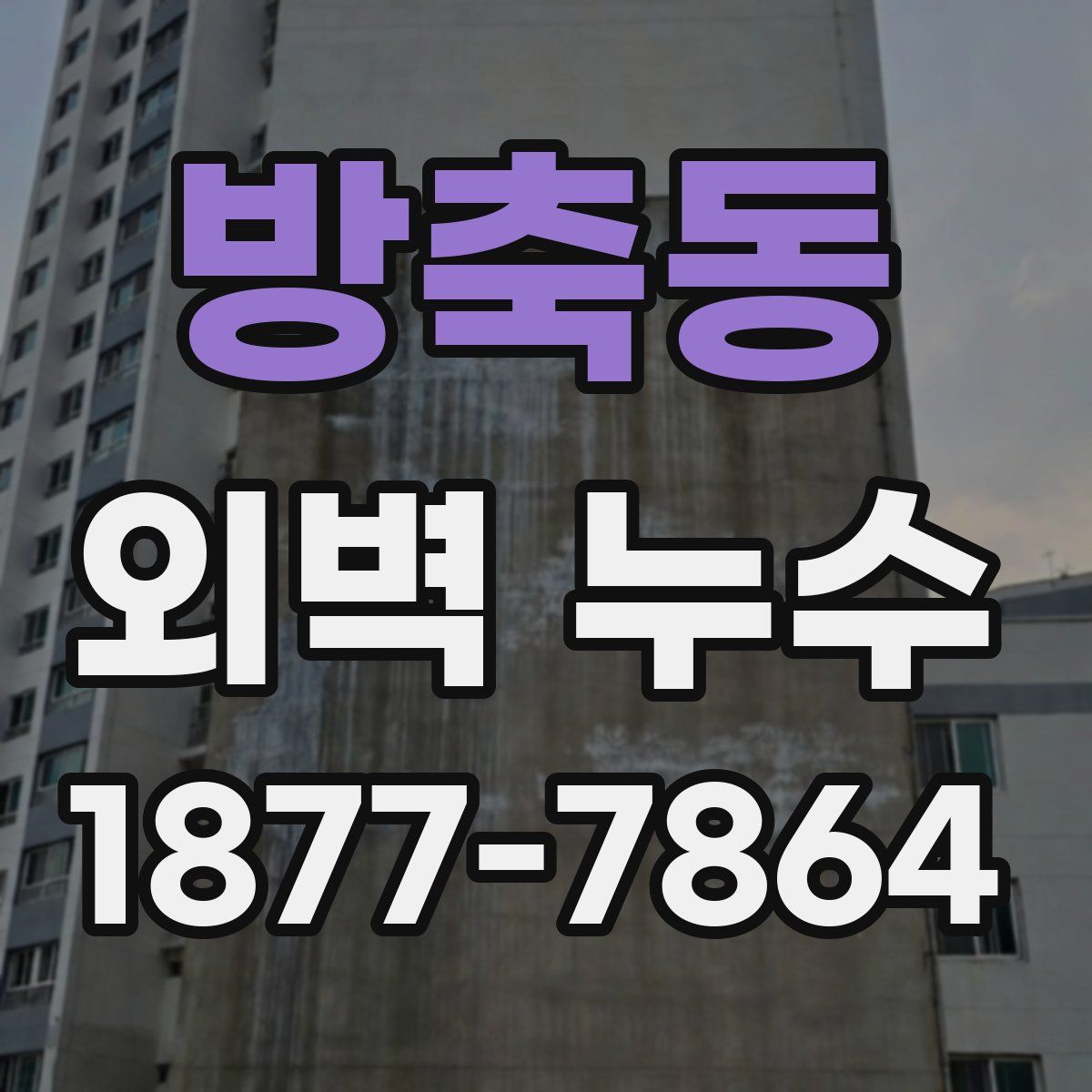 방축동 외벽 누수