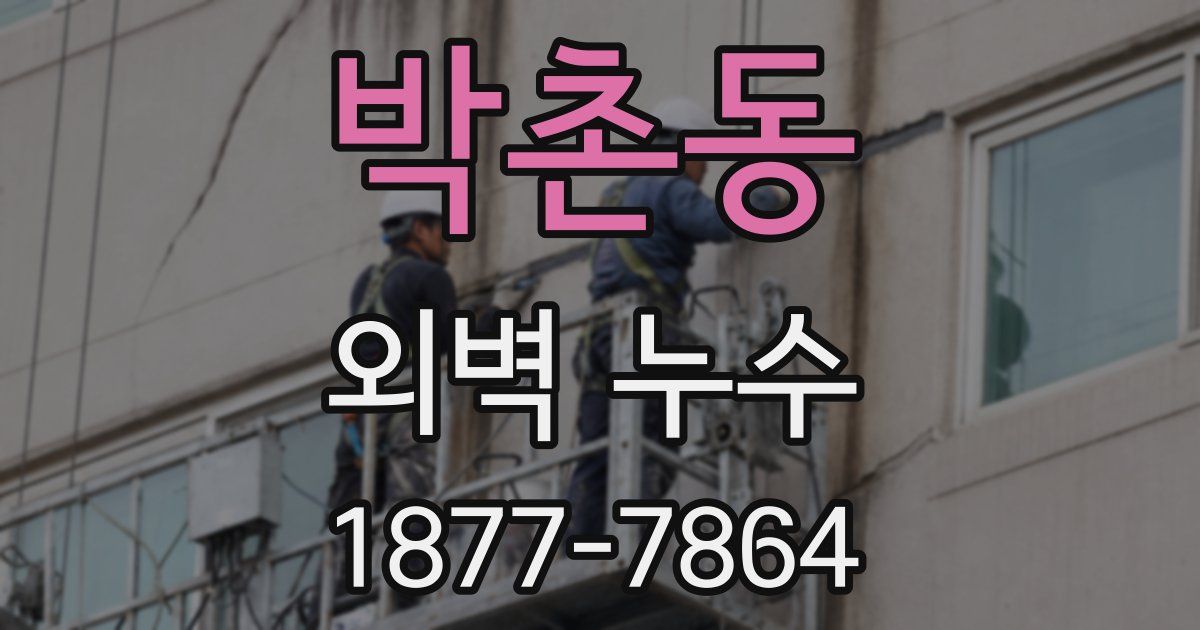 박촌동 외벽 누수