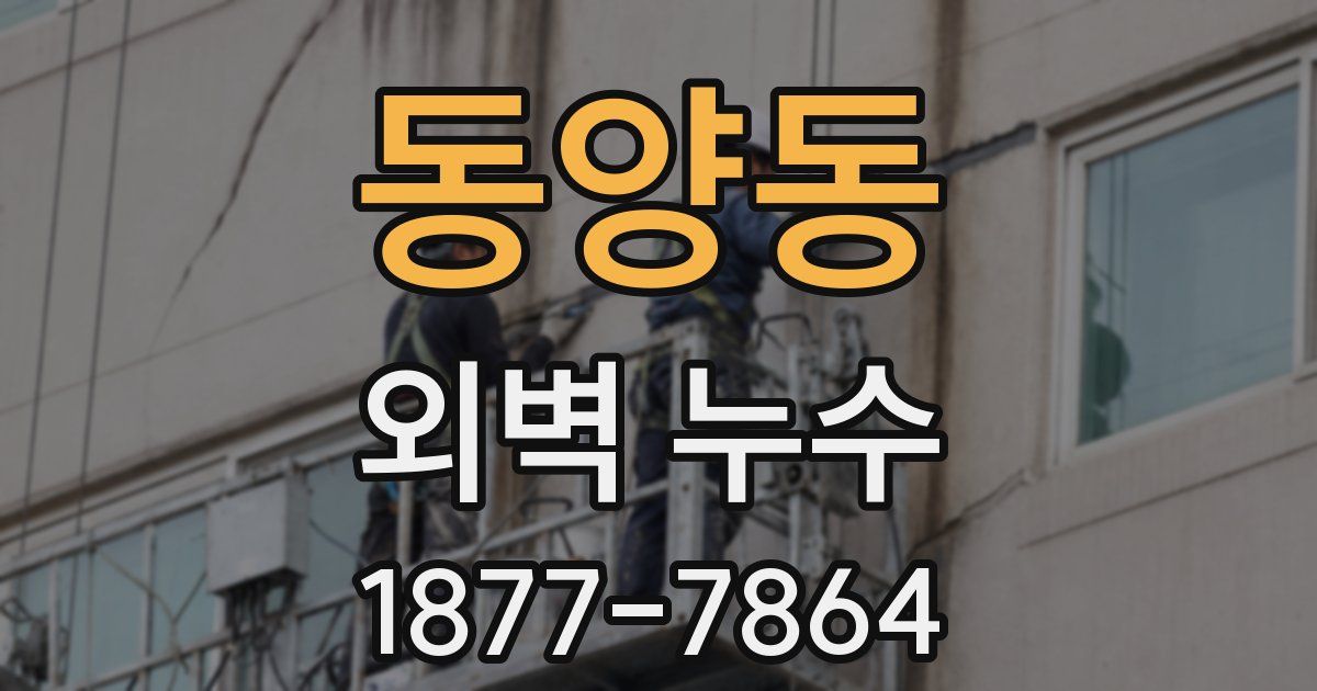 동양동 외벽 누수