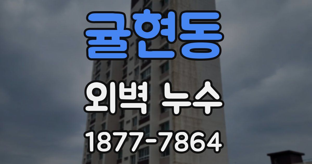 귤현동 외벽 누수