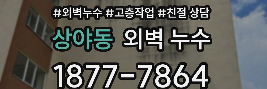 상야동 외벽 누수
