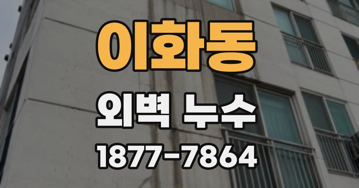 이화동 외벽 누수