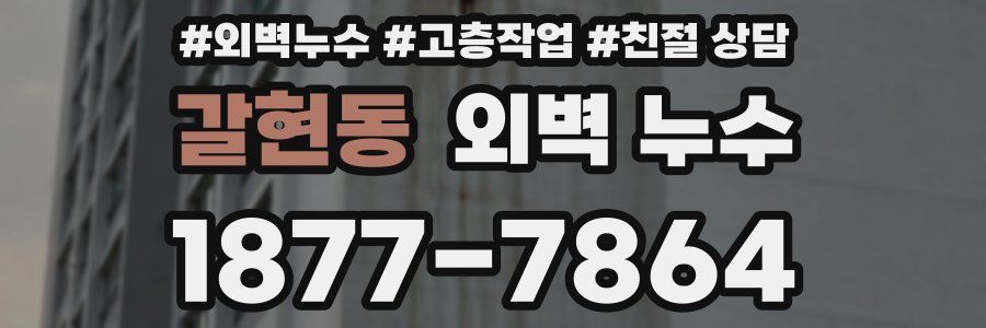 갈현동 외벽 누수