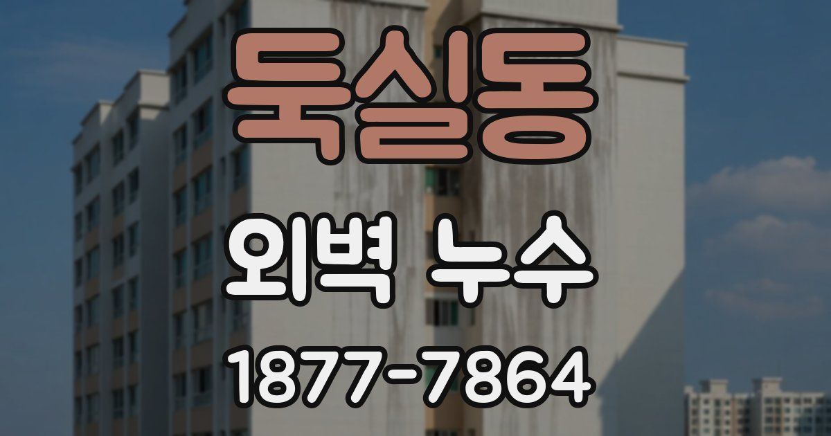둑실동 외벽 누수