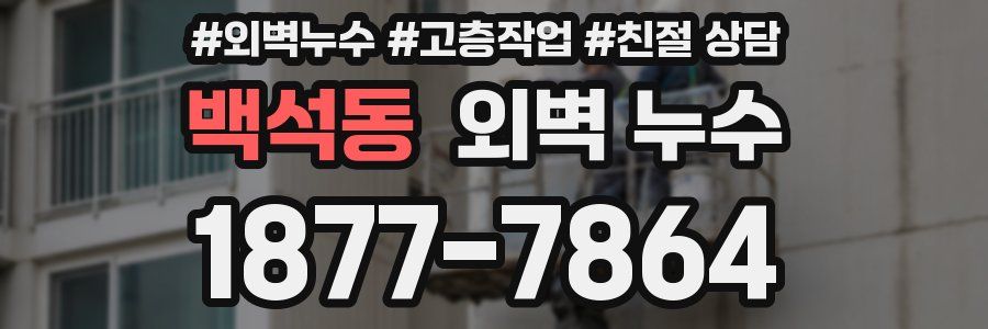 백석동 외벽 누수