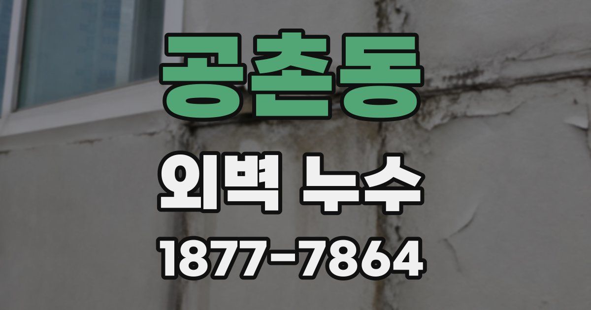 공촌동 외벽 누수