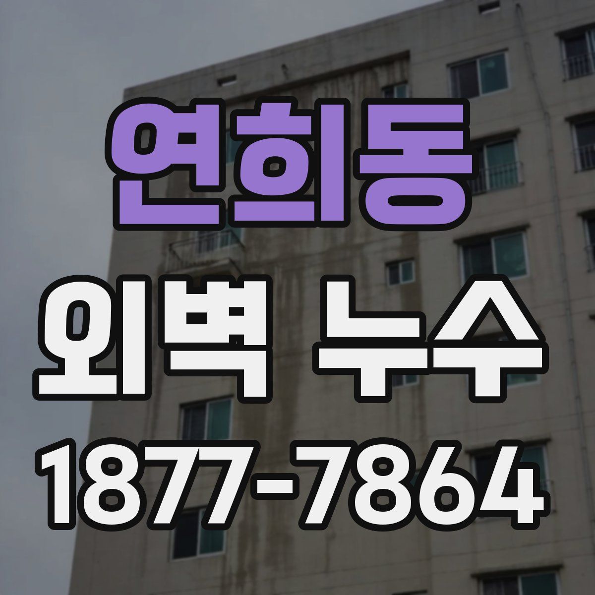 연희동 외벽 누수