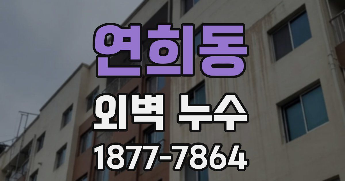 연희동 외벽 누수