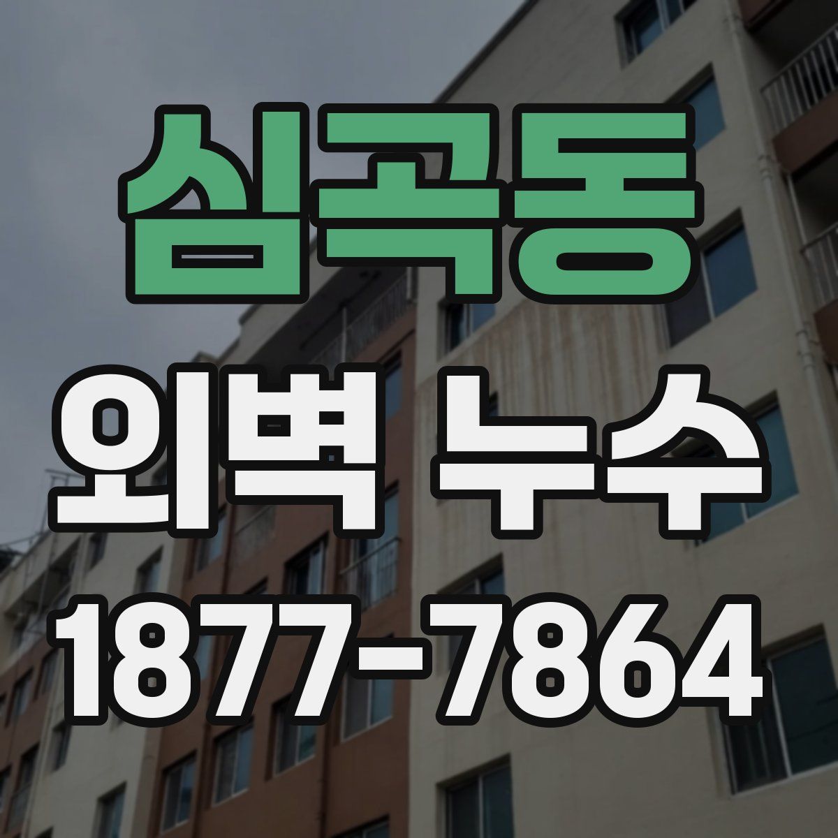 심곡동 외벽 누수