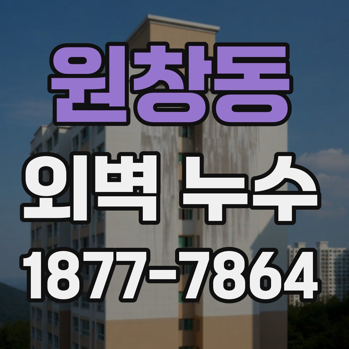 원창동 외벽 누수