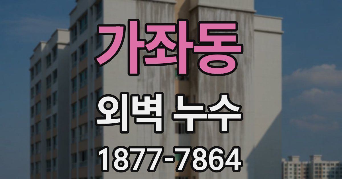 가좌동 외벽 누수