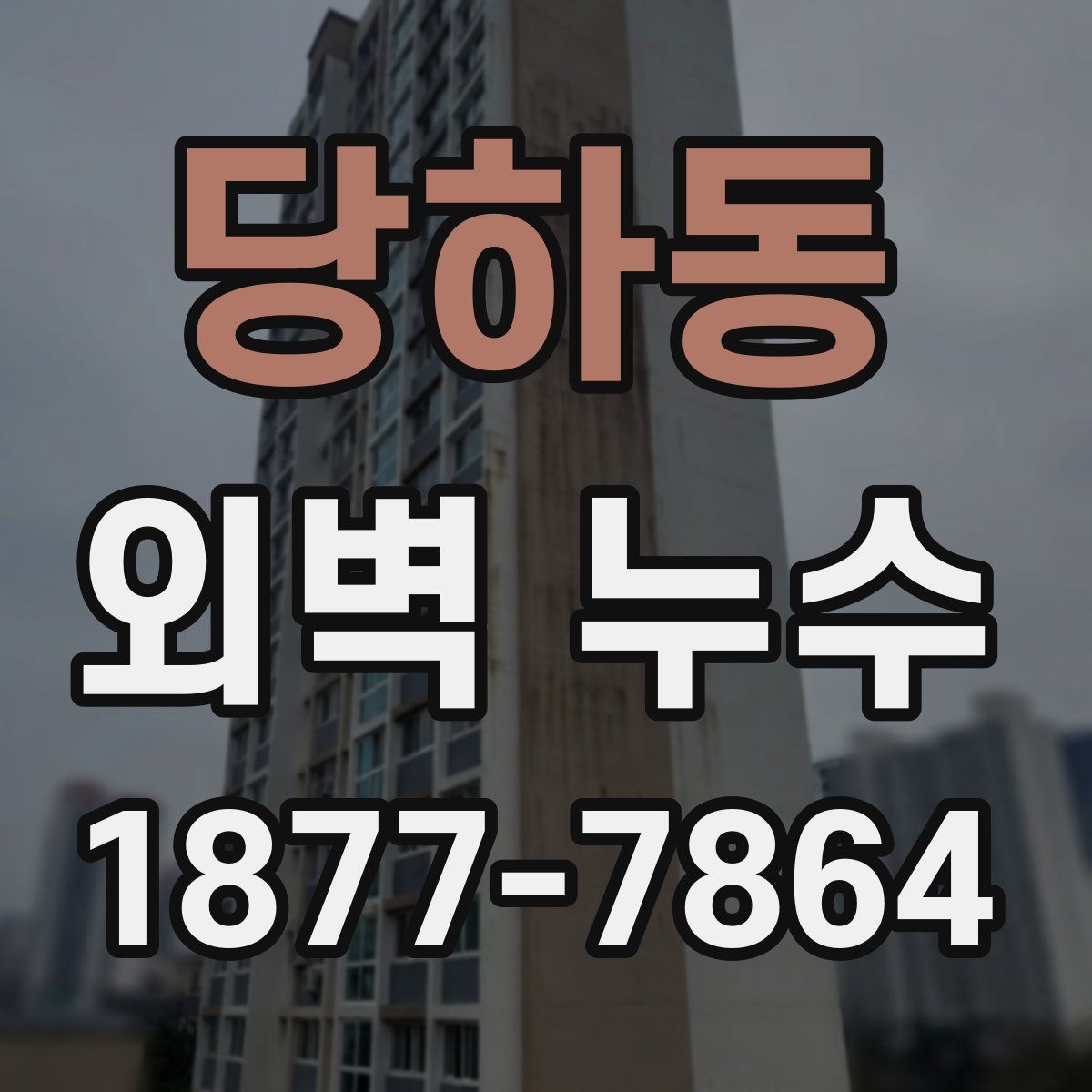 당하동 외벽 누수