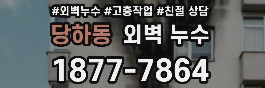 당하동 외벽 누수