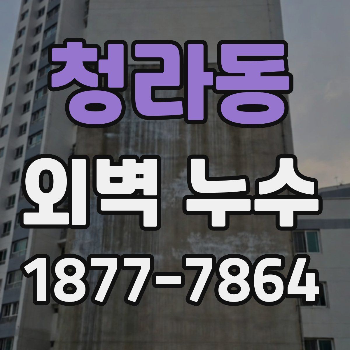 청라동 외벽 누수 공사 범위를 정할 때 보는 기준
