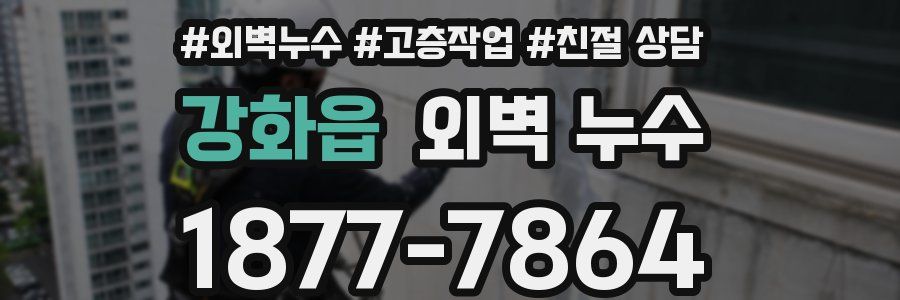강화읍 외벽 누수