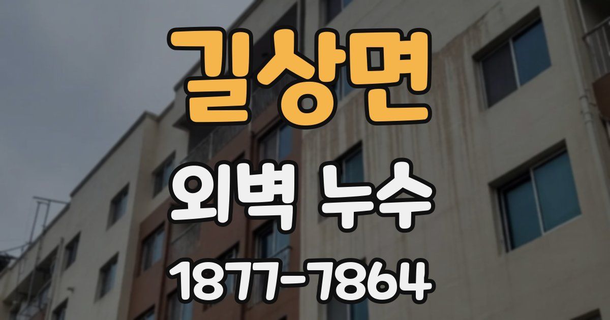길상면 외벽 누수