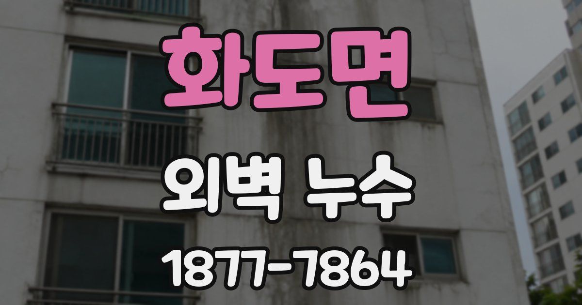 화도면 외벽 누수