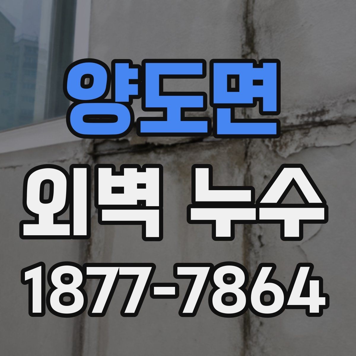 양도면 외벽 누수 진단과 보수의 기본 흐름