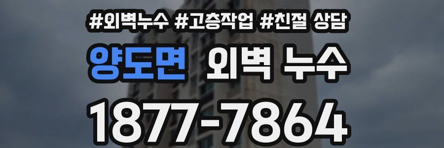 양도면 외벽 누수