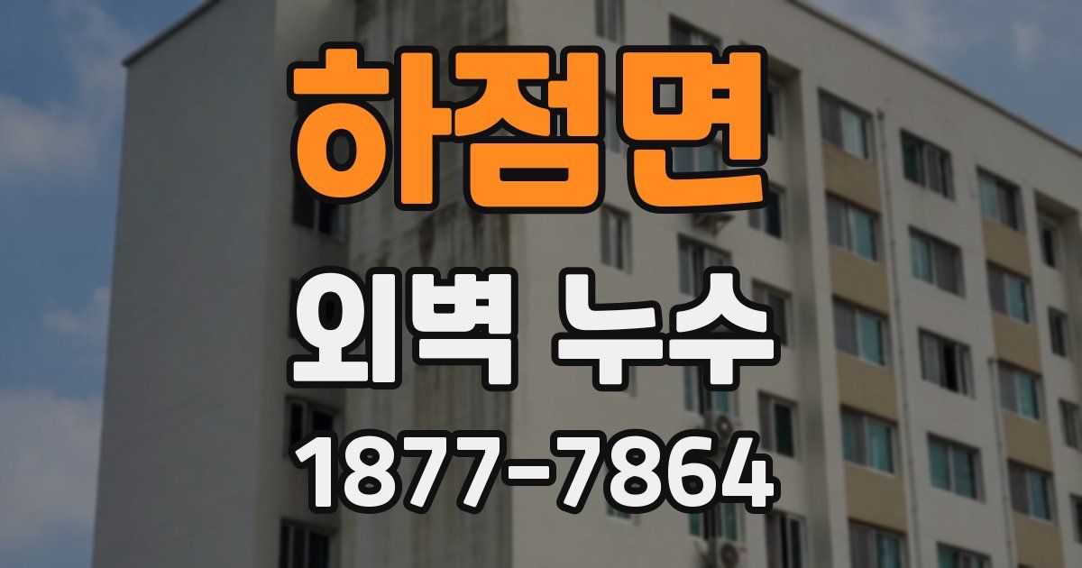 하점면 외벽 누수