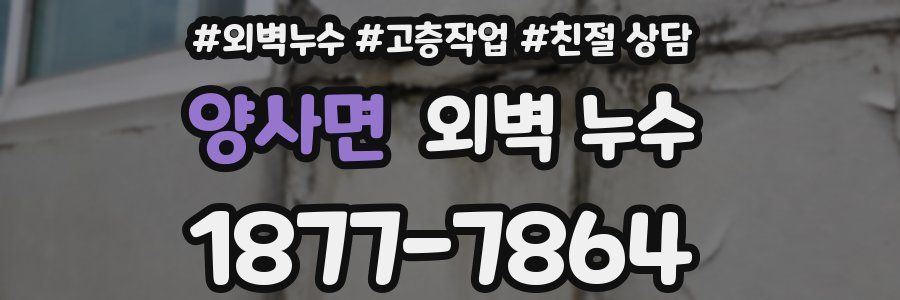 양사면 외벽 누수