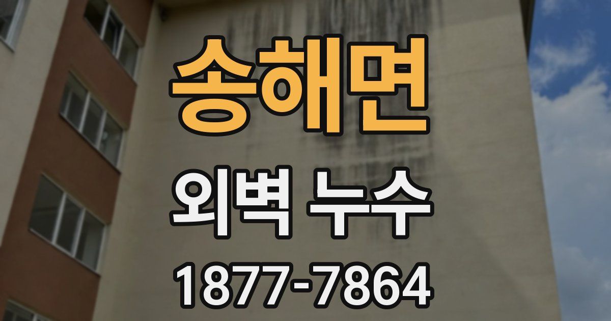 송해면 외벽 누수