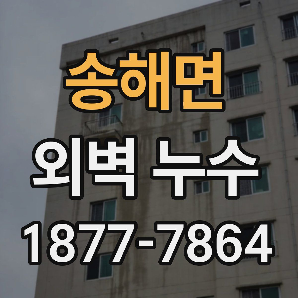 송해면 외벽 누수