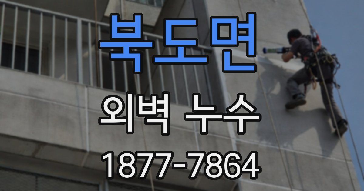 북도면 외벽 누수