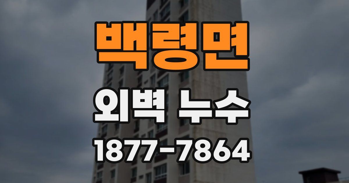 백령면 외벽 누수