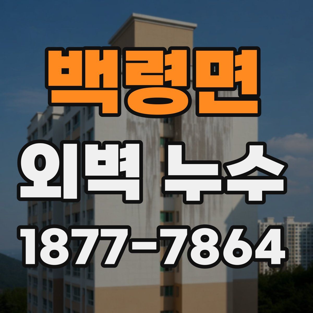 백령면 외벽 누수