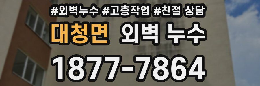 대청면 외벽 누수