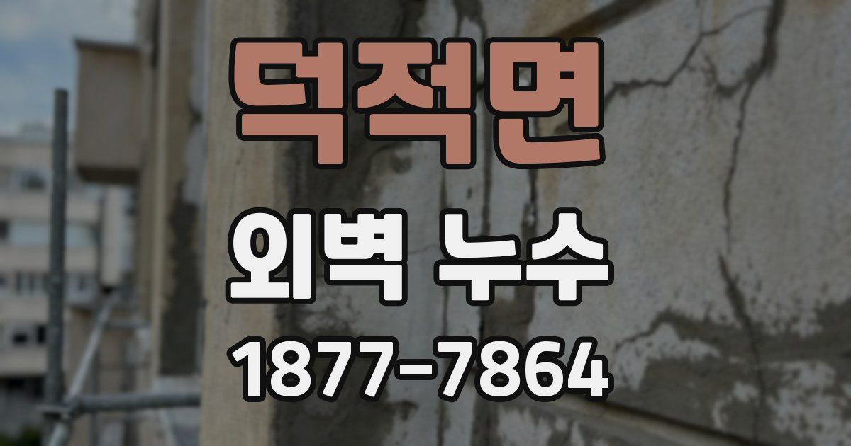 덕적면 외벽 누수