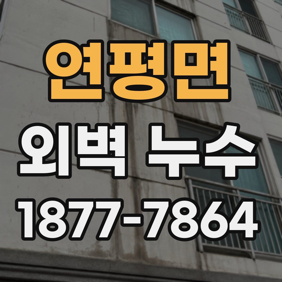 연평면 외벽 누수