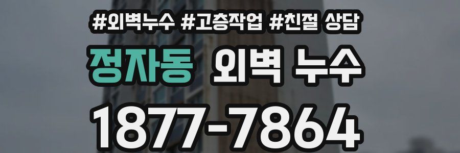정자동 외벽 누수