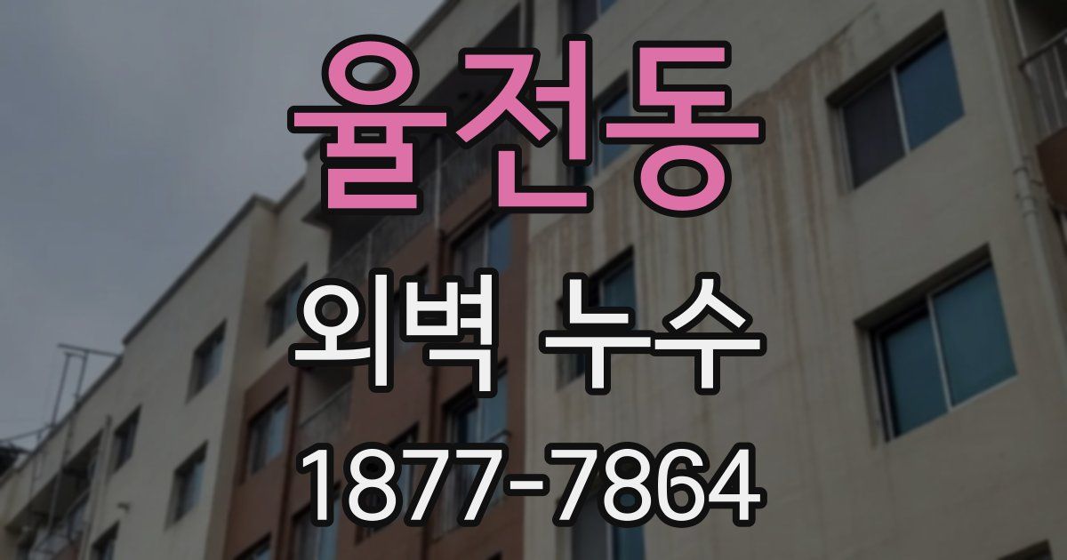 율전동 외벽 누수