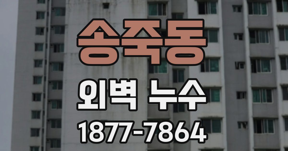 송죽동 외벽 누수