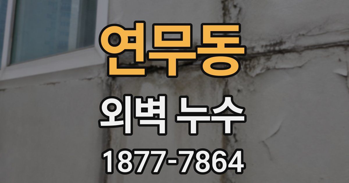 연무동 외벽 누수