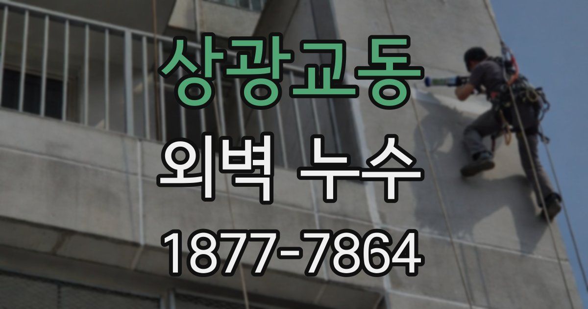 상광교동 외벽 누수