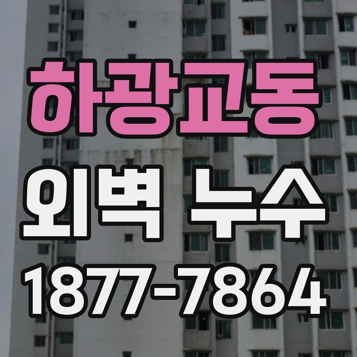 하광교동 외벽 누수