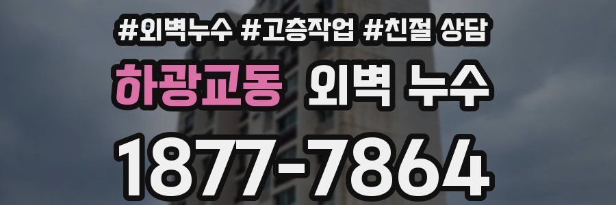 하광교동 외벽 누수