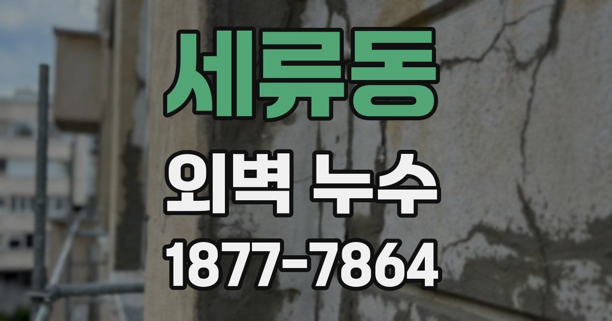 세류동 외벽 누수