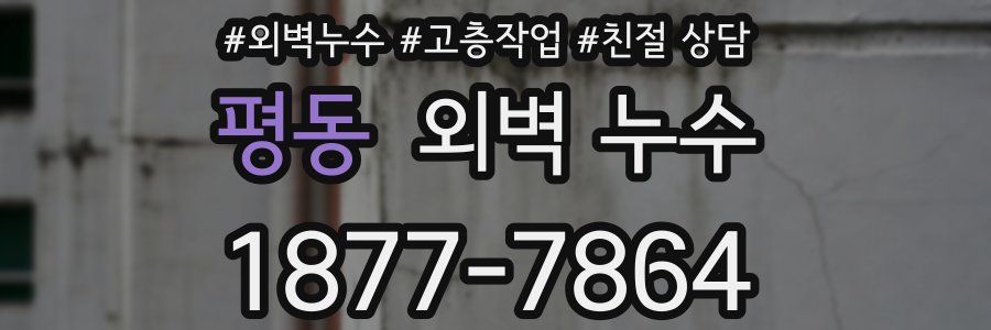 평동 외벽 누수