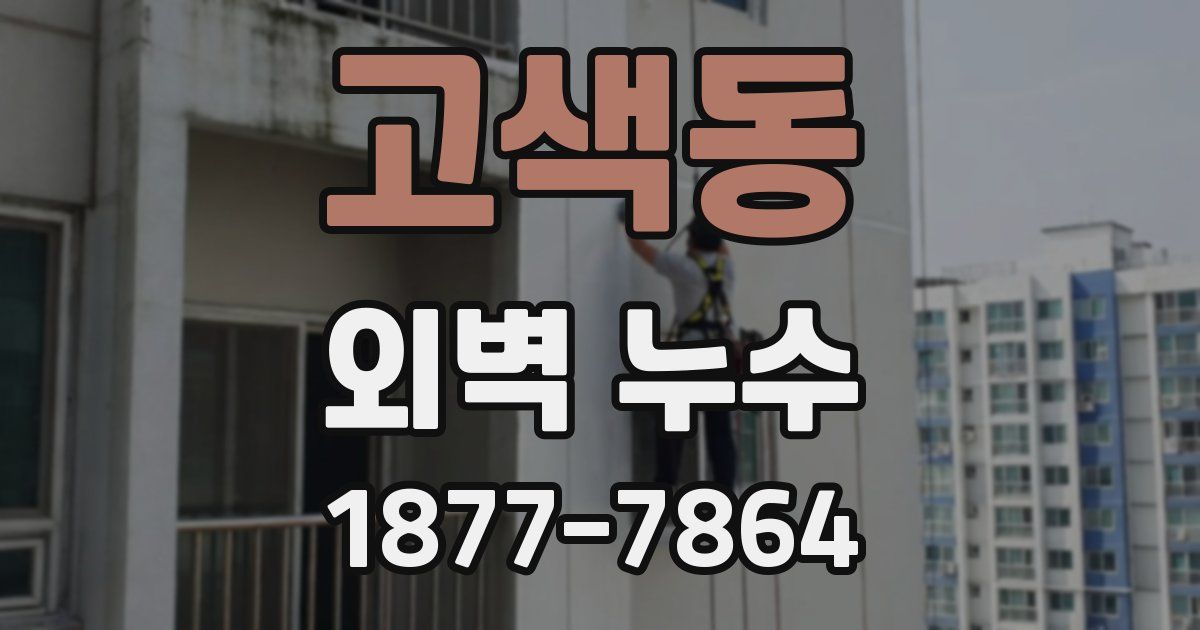 고색동 외벽 누수