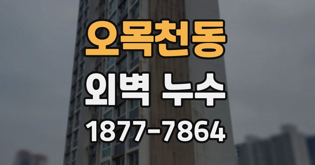 오목천동 외벽 누수
