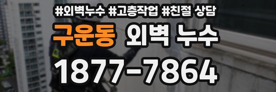 구운동 외벽 누수